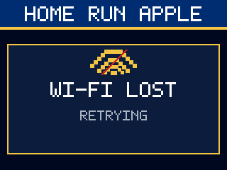 Wi-Fi lost screen
